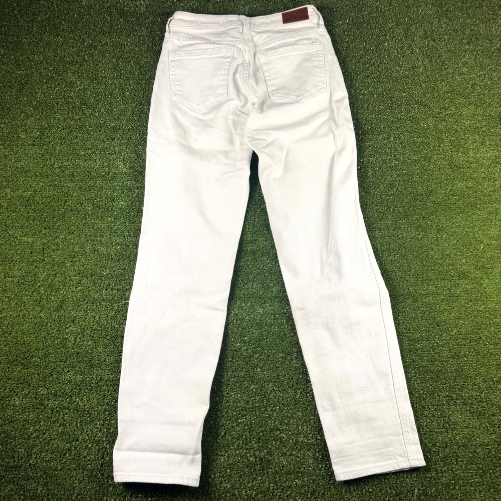 Hollister Ultra High-Rise Mom Jeans White Distressed Vintage Stretch 5R W27 L27